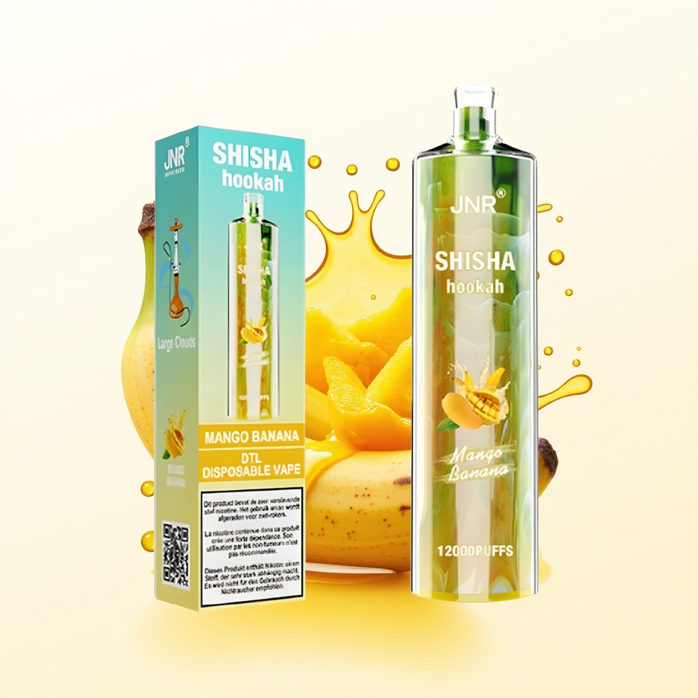 JNR Shisha Hookah 12000 Mango Banan 24ml 750mAh