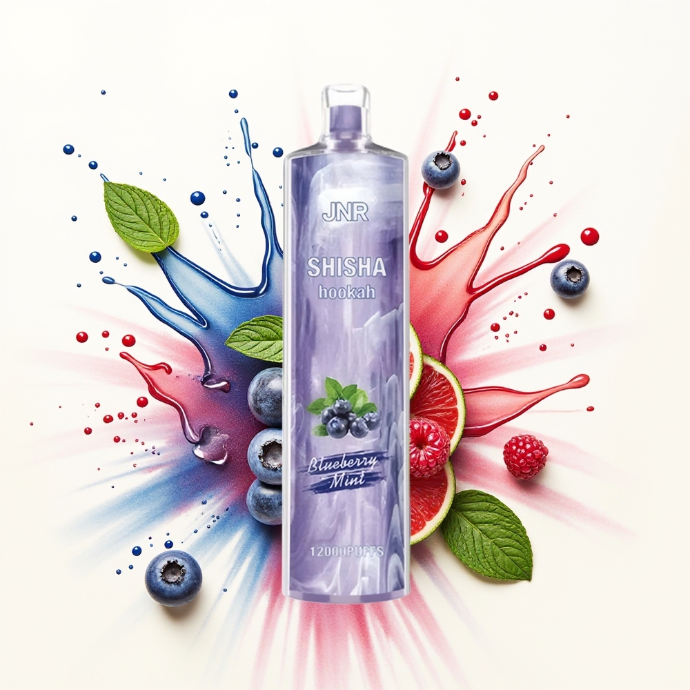 JNR Shisha Hookah 12000 Miętowo-Borówkowa 24ml 750mAh