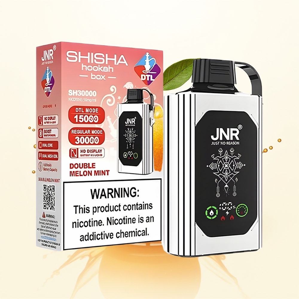 JNR Shisha Hookah Box 20500 Podwójne Jabłko HD Dual Mesh 25ml Type-C