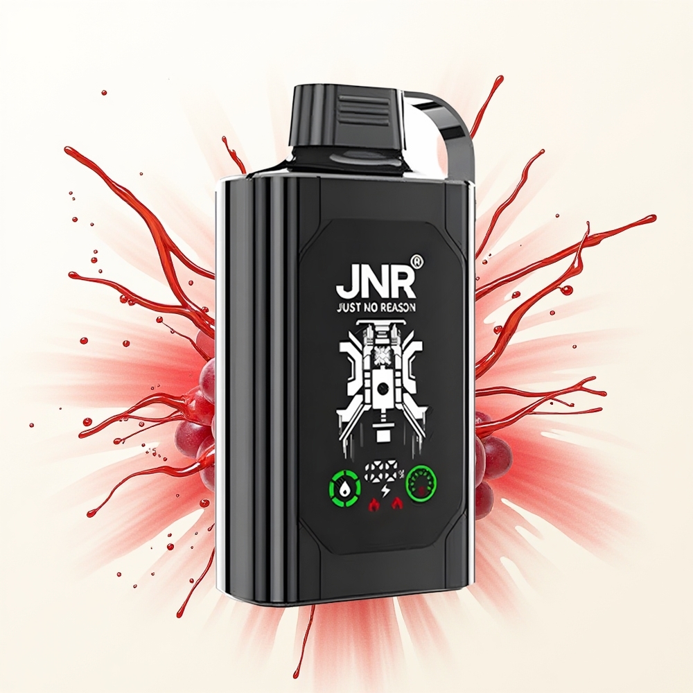 JNR Shisha Hookah Box 20500 Truskawkowo-Winogronowy Dual Mesh Coil & Dual Core HD Display Type-C Quick Charge