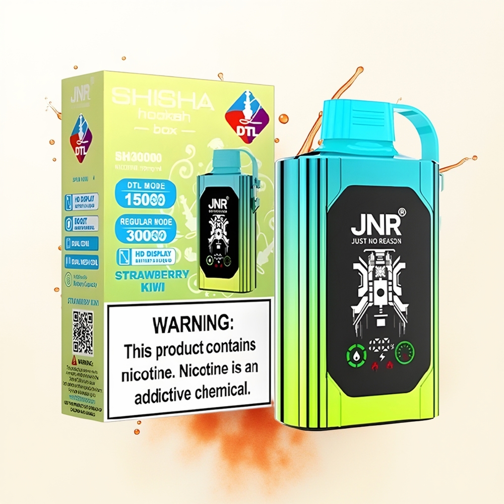 JNR Shisha Hookah Box 20500 Truskawkowy Kiwi Dual Mesh 25ml