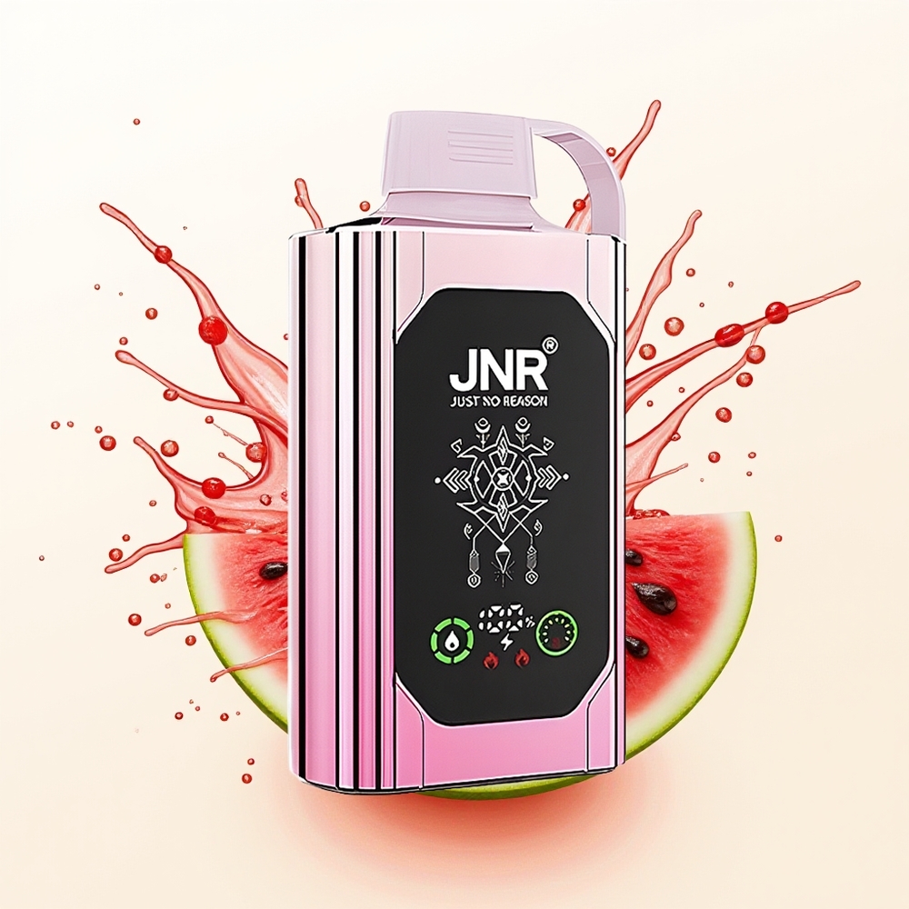 JNR Shisha Hookah Box 20500 Wiśniowy Arbuzowy Mrożony z Podwójną Siatką i Szybkim Ładowaniem Type-C
