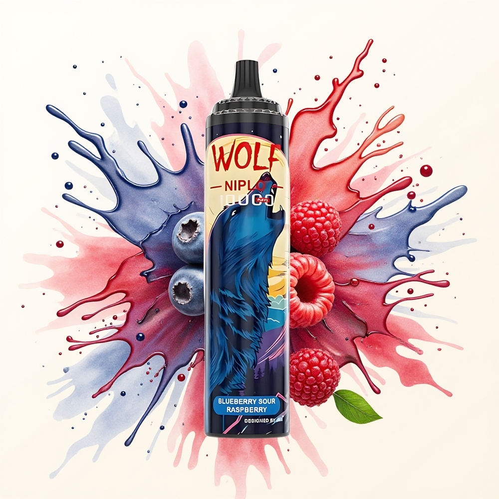 JNR Wolf Niplo 10000 Borówkowa Kwaśna Malina 20ml 1.0 Ohm