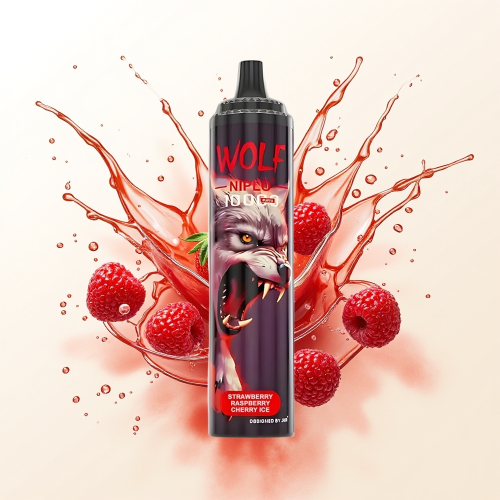 JNR Wolf Niplo 10000 Truskawka Malina Wiśnia Lód 1.0 Ohm 20ml