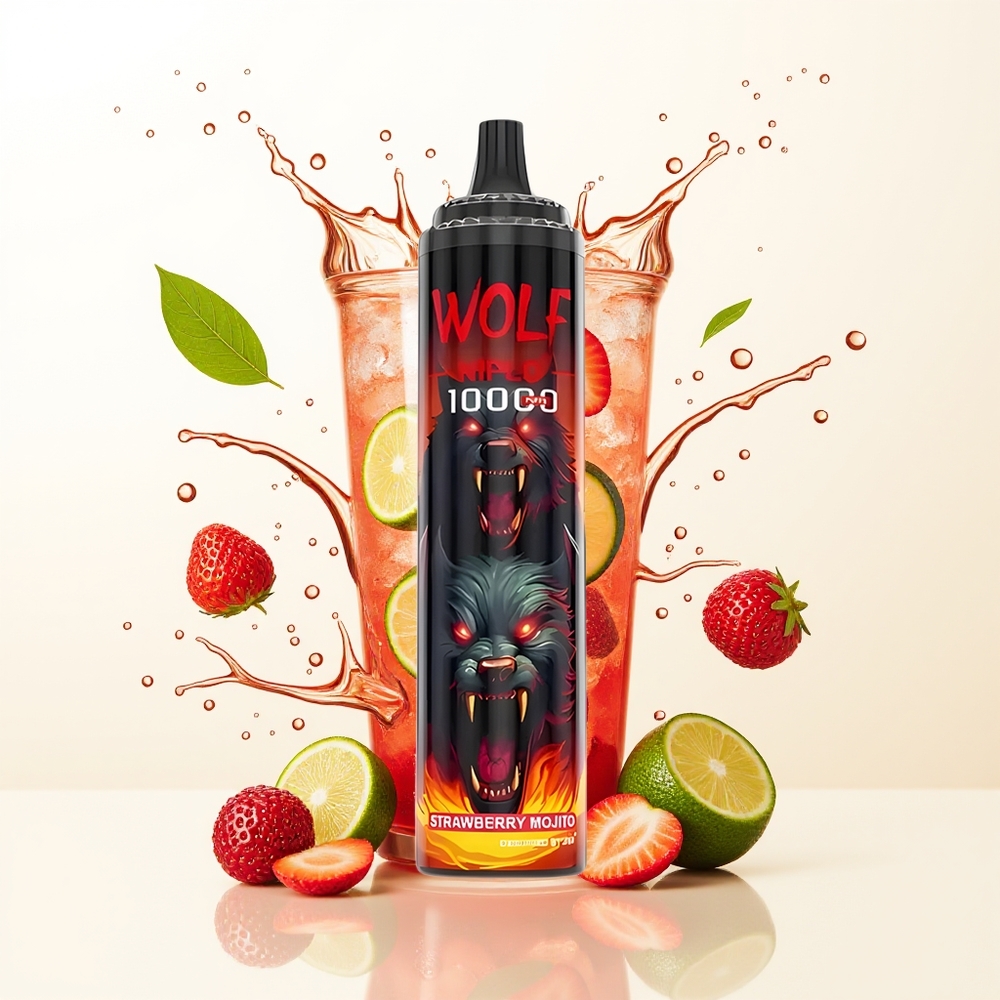 JNR Wolf Niplo 10000 Truskawkowa Mojito Mesh 20ml