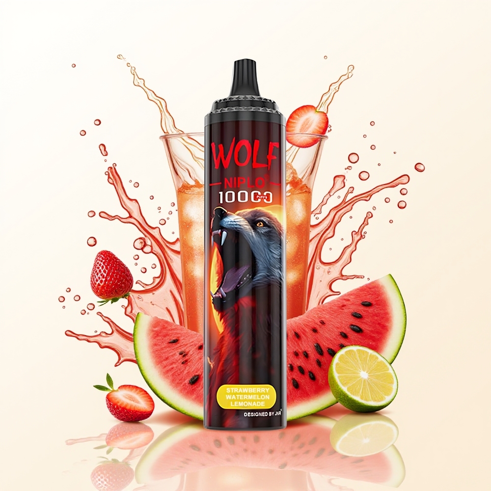 JNR Wolf Niplo 10000 Truskawkowy Arbuzowy Lemonada z 20ml i Typ-C