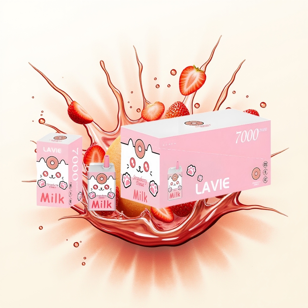 Lavie Milk 7000 Truskawkowy Pączek 600mAh 16ML