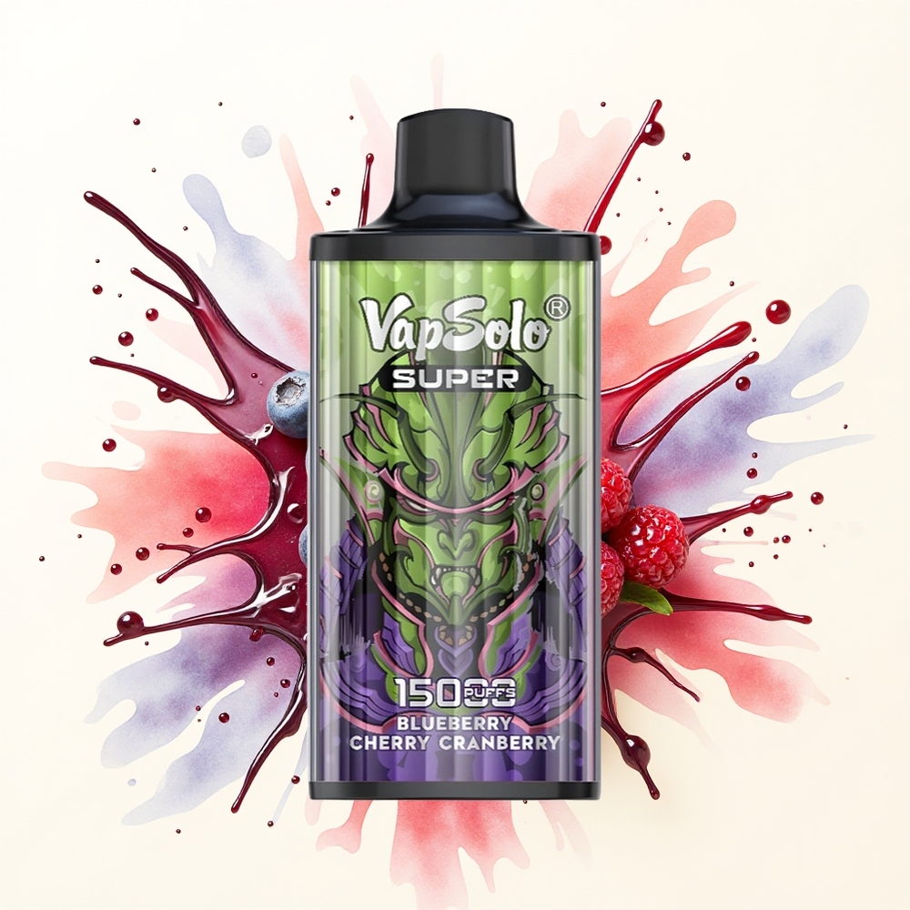 Vapsolo Super 15000 Borówka Wiśnia Żurawina 40ml Typ-C