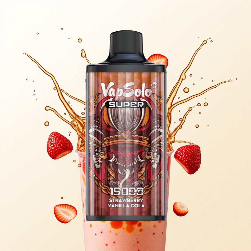 Vapsolo Super 15000 Truskawkowo-Waniliowa Cola 40ml 850mah