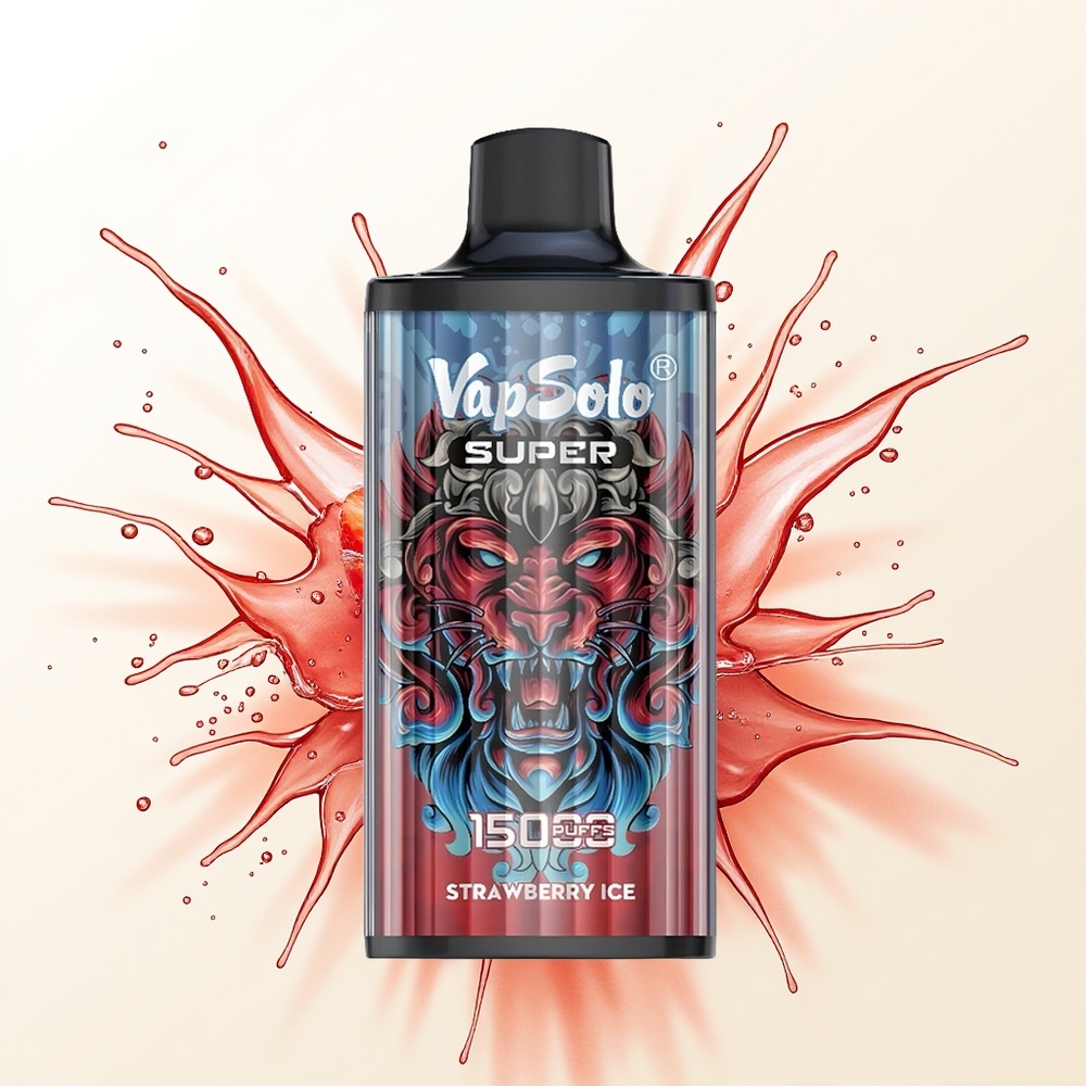 Vapsolo Super 15000 Truskawkowy Lód 40ml 850mah
