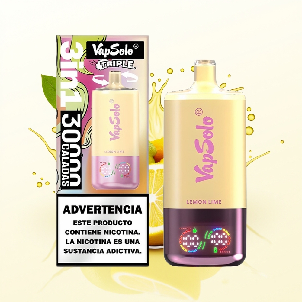 Vapsolo Triple 30000 Cytrynowo-Limonkowy TypC 40ml