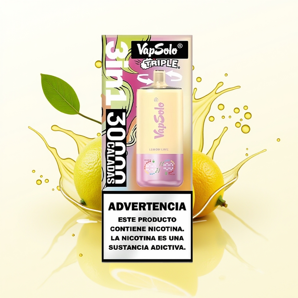 Vapsolo Triple 30000 Cytrynowo-Limonkowy TypC 40ml