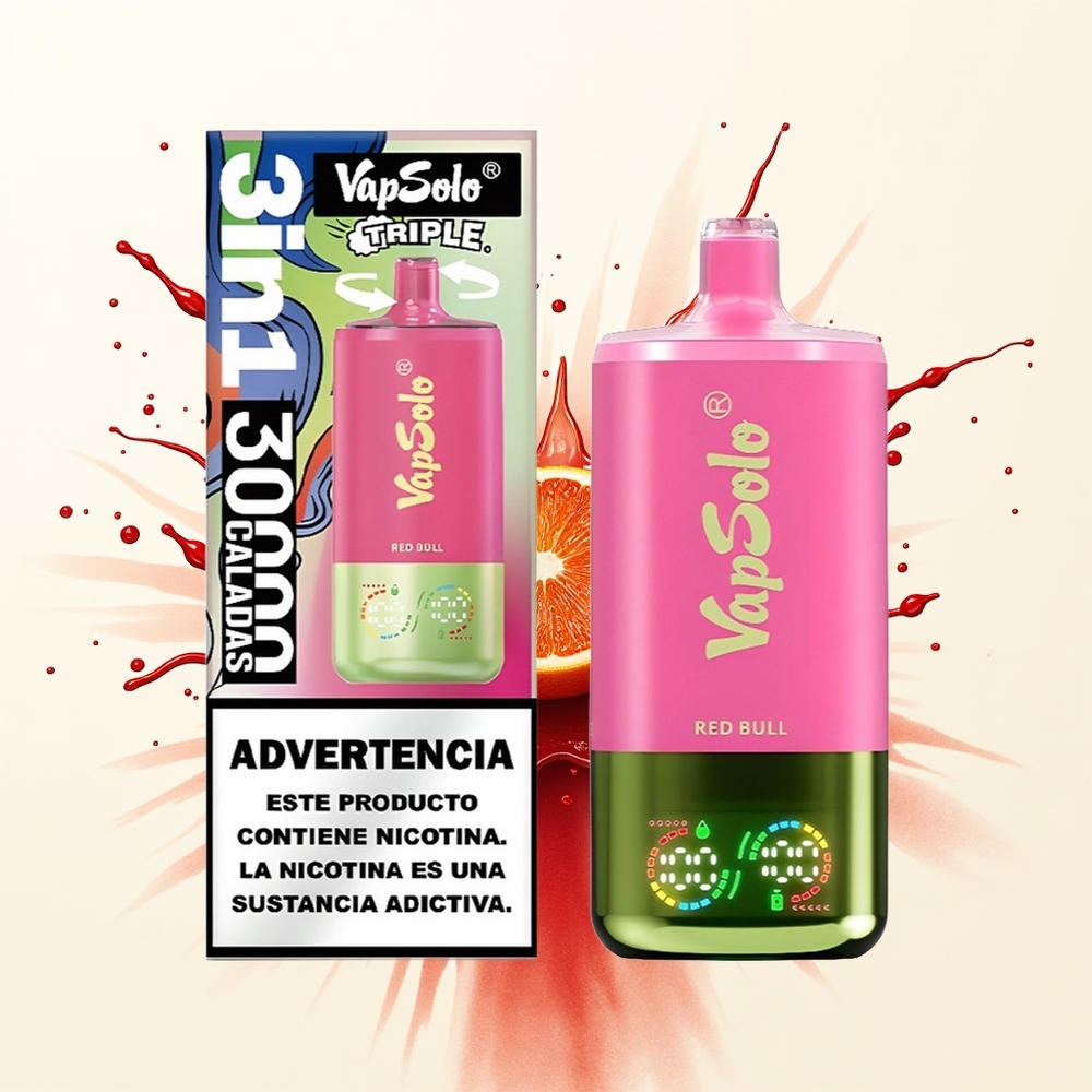 Vapsolo Triple 30000 Czerwony Byk Turbo 40ml Type-C