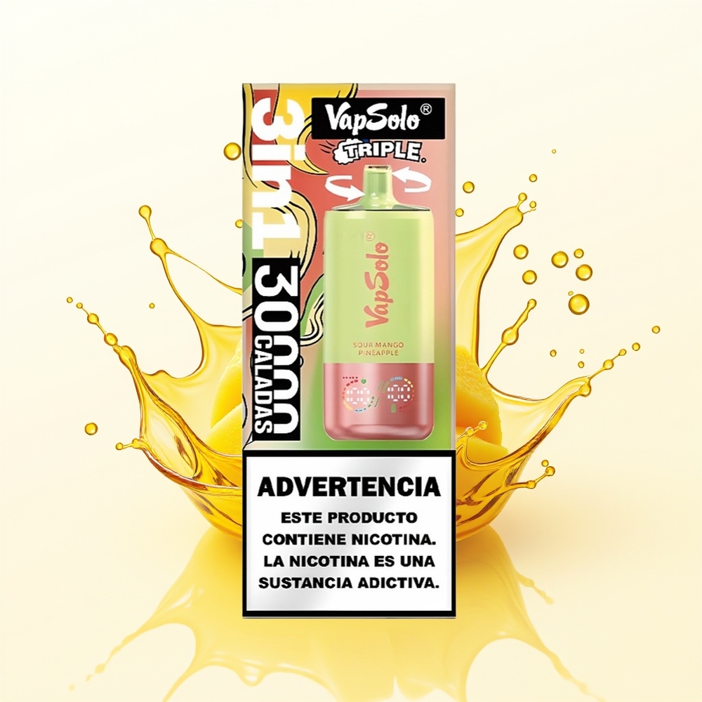 Vapsolo Triple 30000 Kwaśne Mango Ananas 40ml Type-C