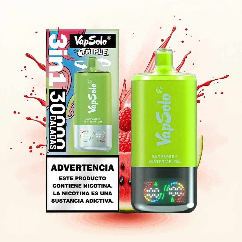 Vapsolo Triple 30000 Malinowy Arbuz 40ml Type-C