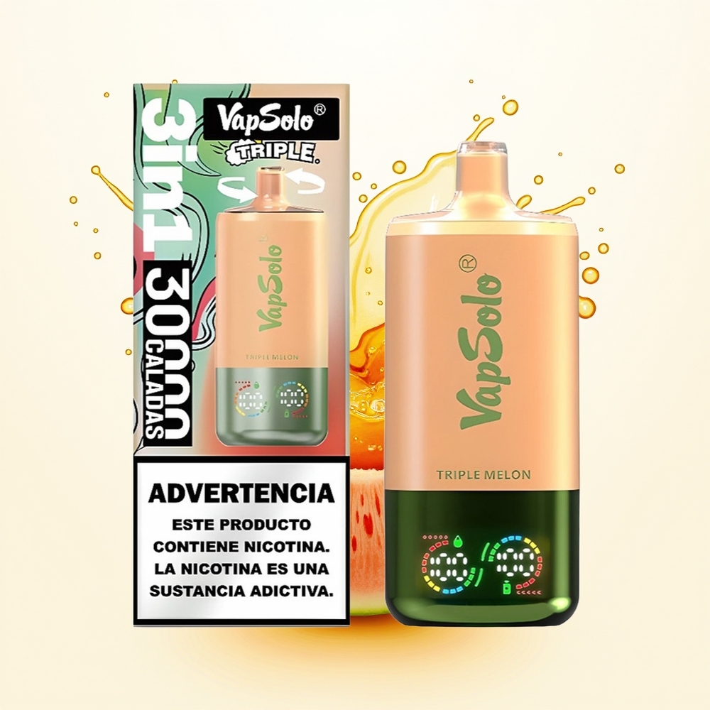 Vapsolo Triple 30000 Potrójny Melon 40ml Type-C