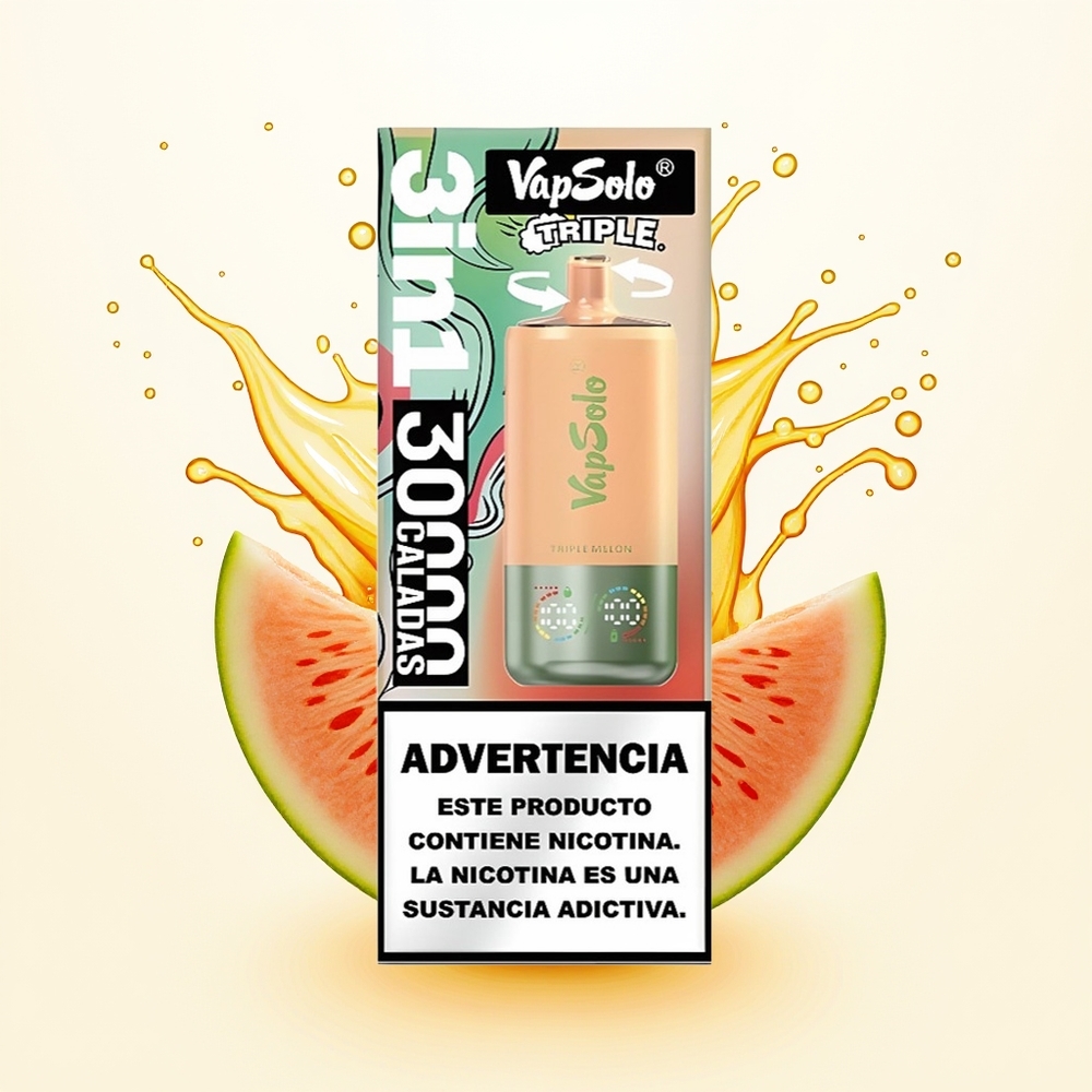 Vapsolo Triple 30000 Potrójny Melon 40ml Type-C