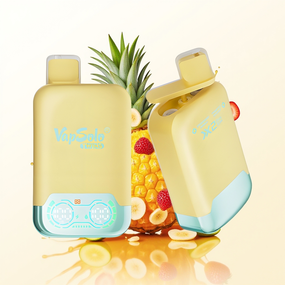 Vapsolo Twins 20000 Ananas Kokos & Truskawka Banan 40ml Type-C