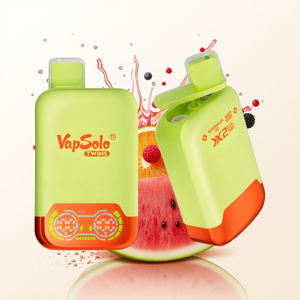 Vapsolo Twins 20000 Arbuzowy Lód & Mieszane Jagody 40ml Type-C