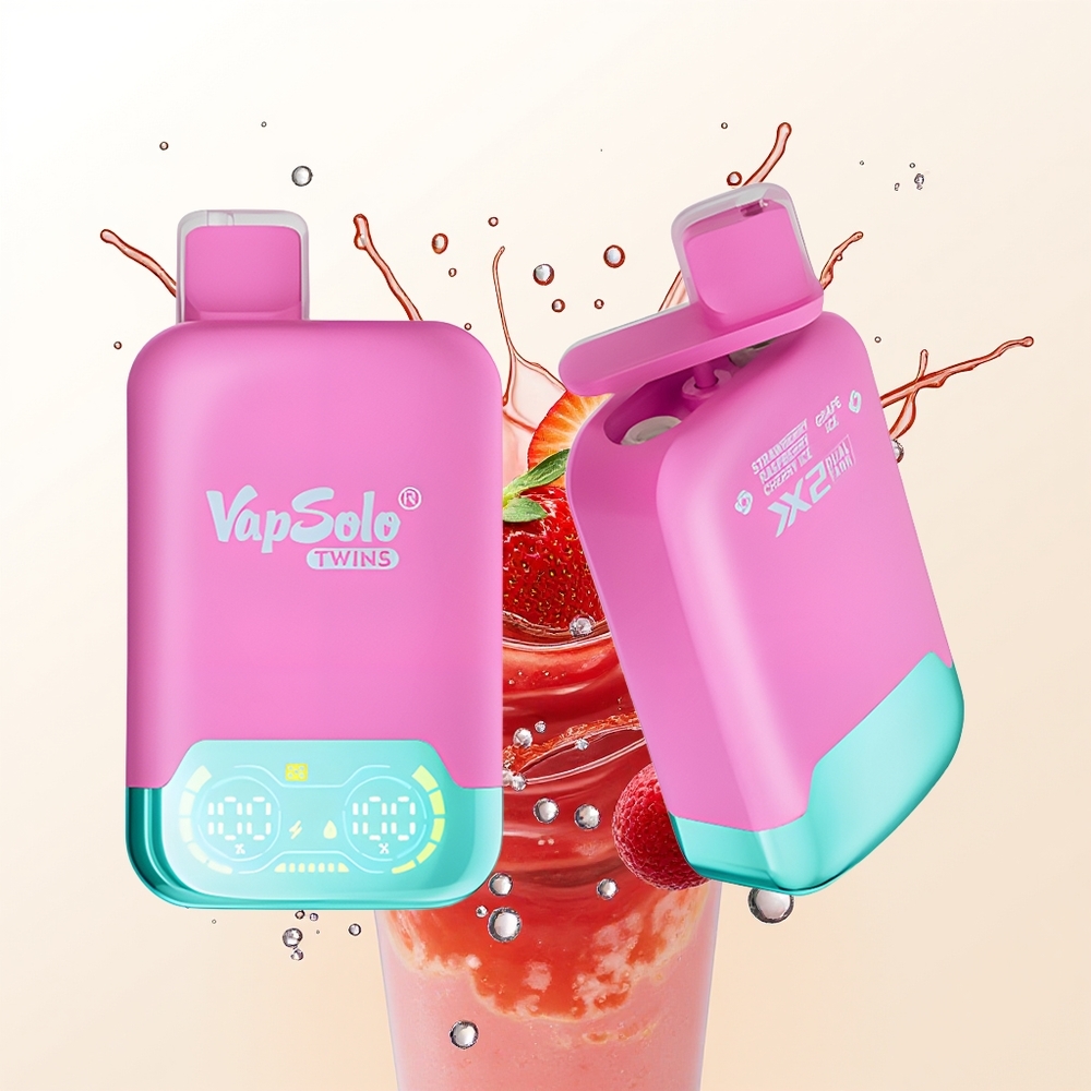 Vapsolo Twins 20000 Truskawka Malina Wiśnia Lód & Winogrono Lód 40ml Typ-C