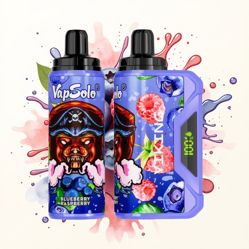 VapSolo VIKING 12000 Borówkowo-Malinowy 22ml Type-C