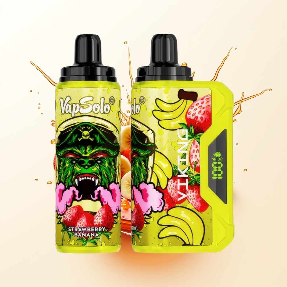 VapSolo VIKING 12000 Truskawkowo-Bananowy Typ-C LED