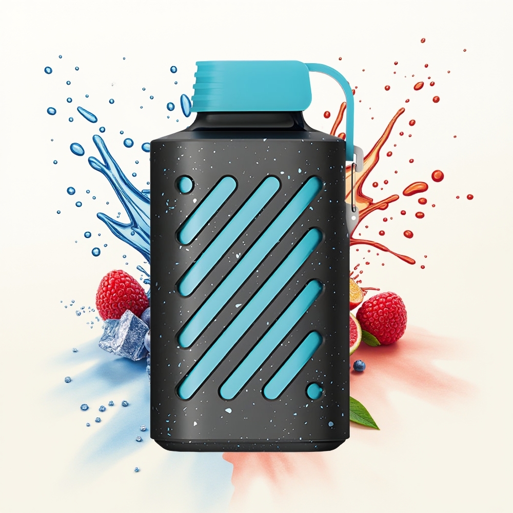 VOZOL GEAR 10000 Lodowy Malinowy Smak z VAMT i 20 ml Pojemności