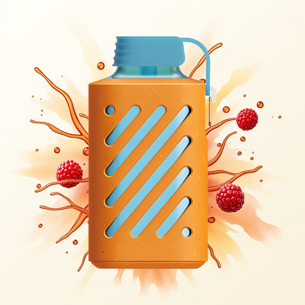 VOZOL GEAR 10000 Malinowa Mandarynka z Funkcją Wielozadaniową i Pojemnością 20 ml