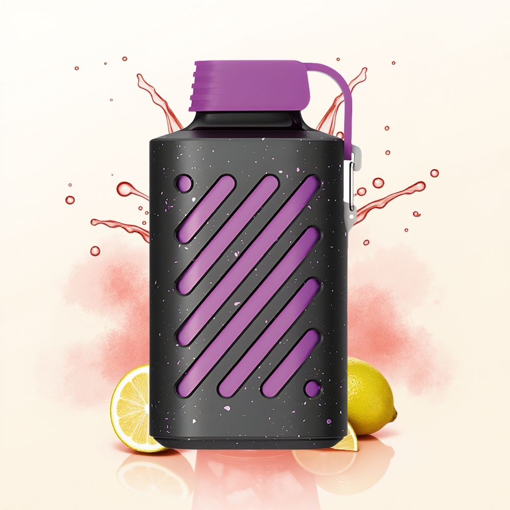 VOZOL GEAR 10000 Różowa Lemoniada z Pojemnością 20 ml i Funkcjonalną Klamrą