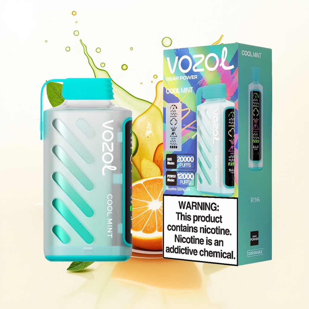 VOZOL Gear Power 20000 Chłodna Mięta z Podwójną Siatką i Pełnym Ekranem