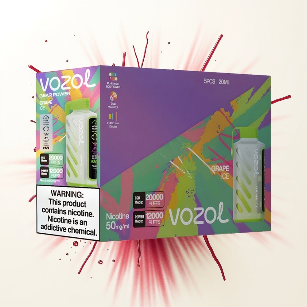 VOZOL Gear Power 20000 Lodowy Winogron z Podwójną Siatką i Ekranem Pełnoekranowym