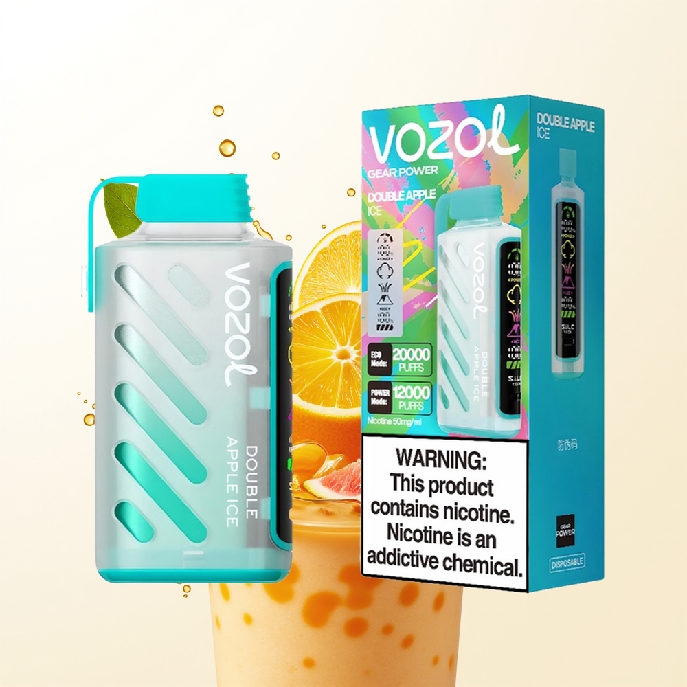 VOZOL Gear Power 20000 Podwójne Jabłko Lód z Technologią S.i.L.C. i Ekranem Pełnoekranowym