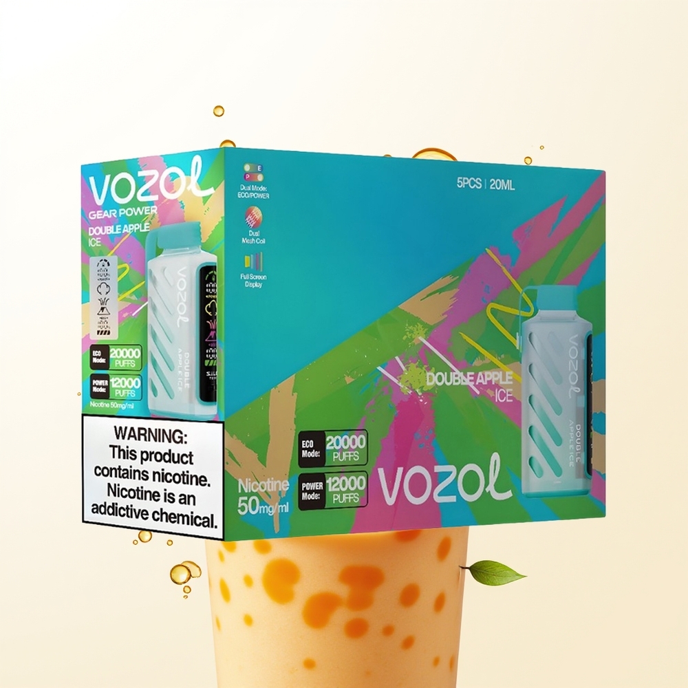 VOZOL Gear Power 20000 Podwójne Jabłko Lód z Technologią S.i.L.C. i Ekranem Pełnoekranowym