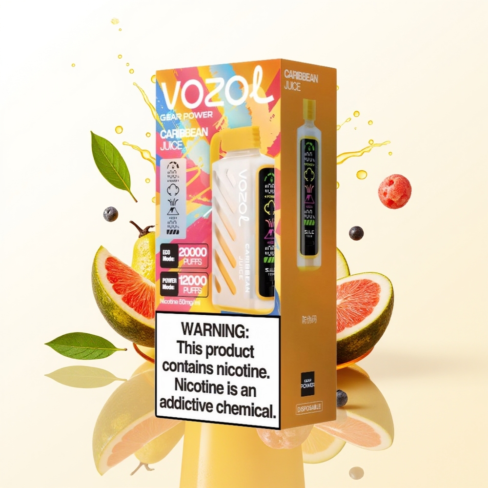 VOZOL Gear Power 20000 Sok Karaibski z Pełnym Ekranem i Podwójną Siatką