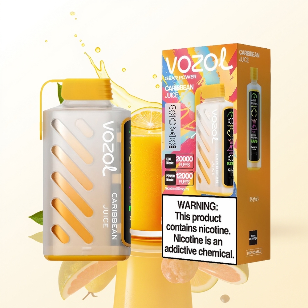 VOZOL Gear Power 20000 Sok Karaibski z Pełnym Ekranem i Podwójną Siatką