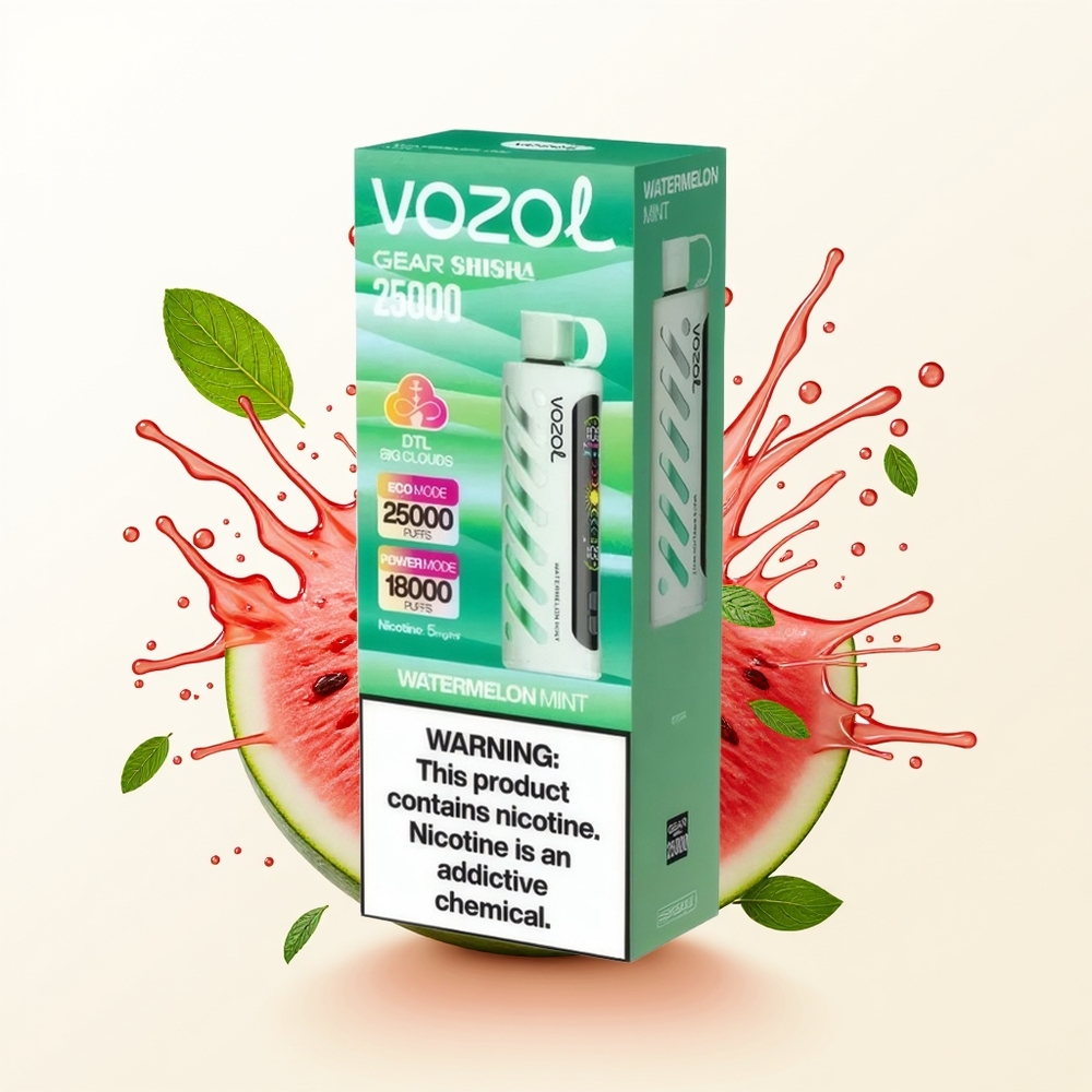 VOZOL Gear Shisha 25000 Arbuza Mięta Podwójna Moc