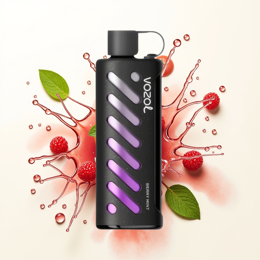 VOZOL Gear Shisha 25000 Berry Mięta z Dual Mesh i 5mg Nikotyny