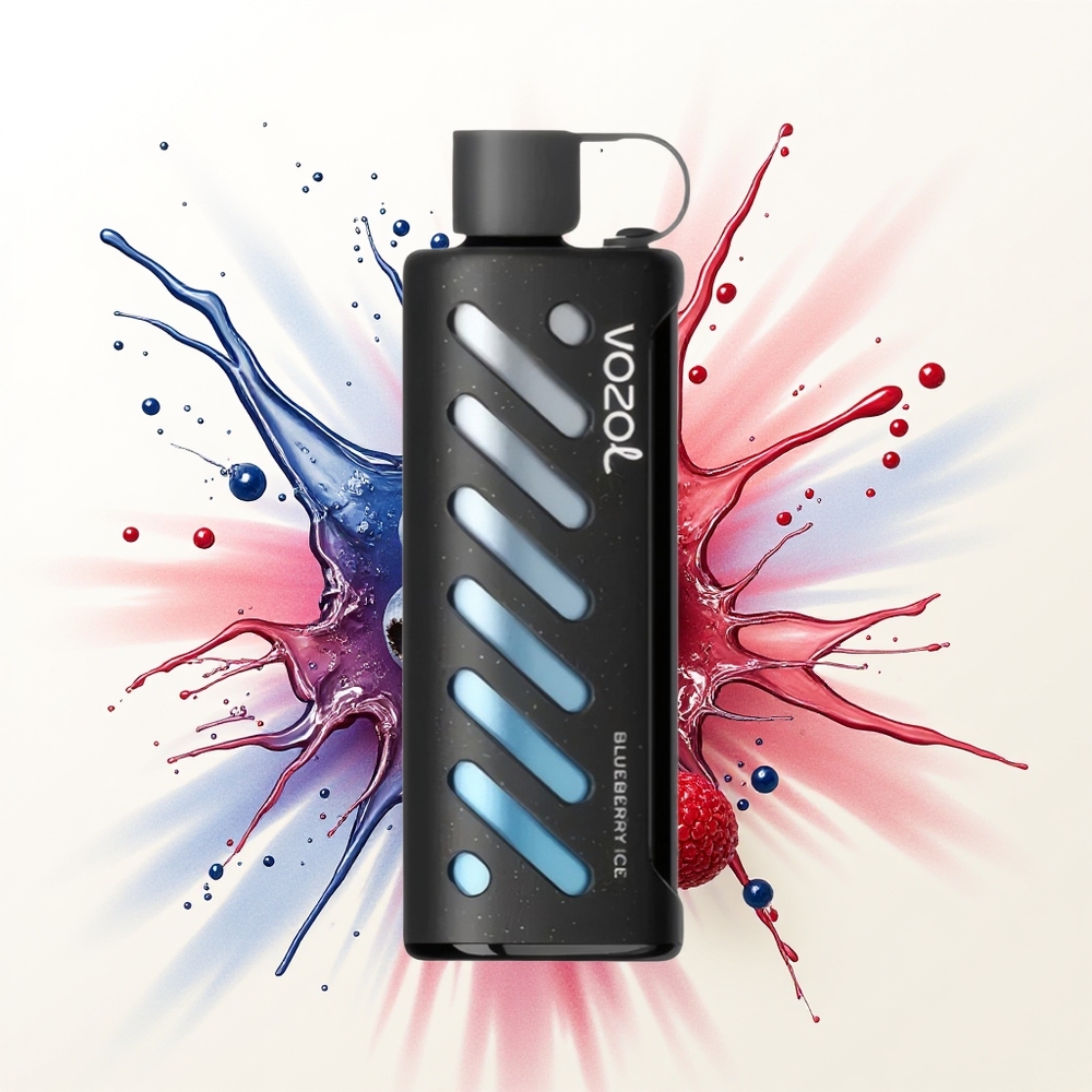 VOZOL Gear Shisha 25000 Borówkowy Lód Podwójna Siatka 5mg