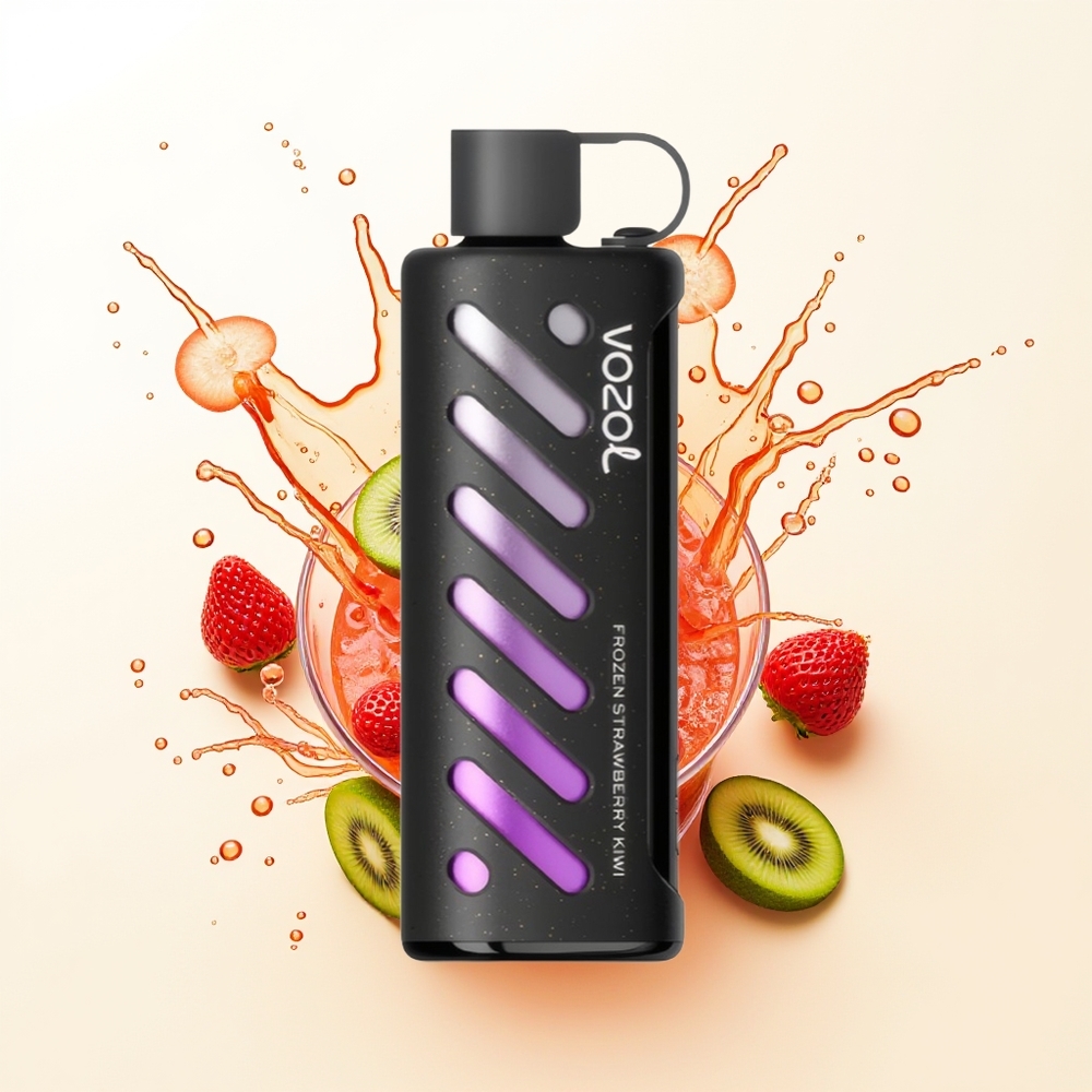 VOZOL Gear Shisha 25000 Mrożona Truskawka Kiwi z Dual Mesh i 5mg/ml