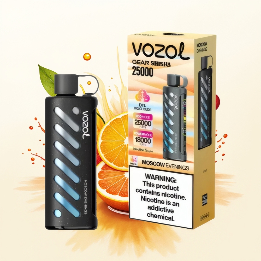 VOZOL Gear Shisha 25000 Wieczory Moskiewskie Dual Mesh 5mg/ml