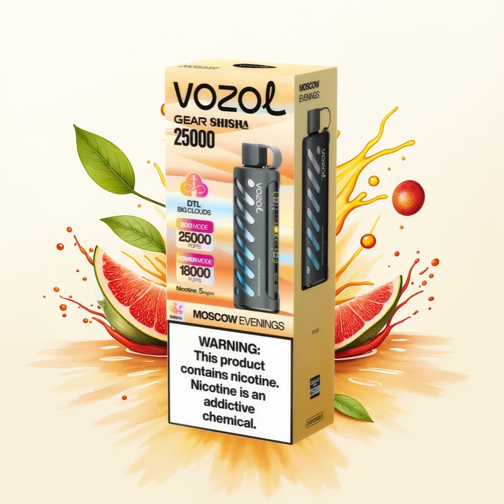 VOZOL Gear Shisha 25000 Wieczory Moskiewskie Dual Mesh 5mg/ml