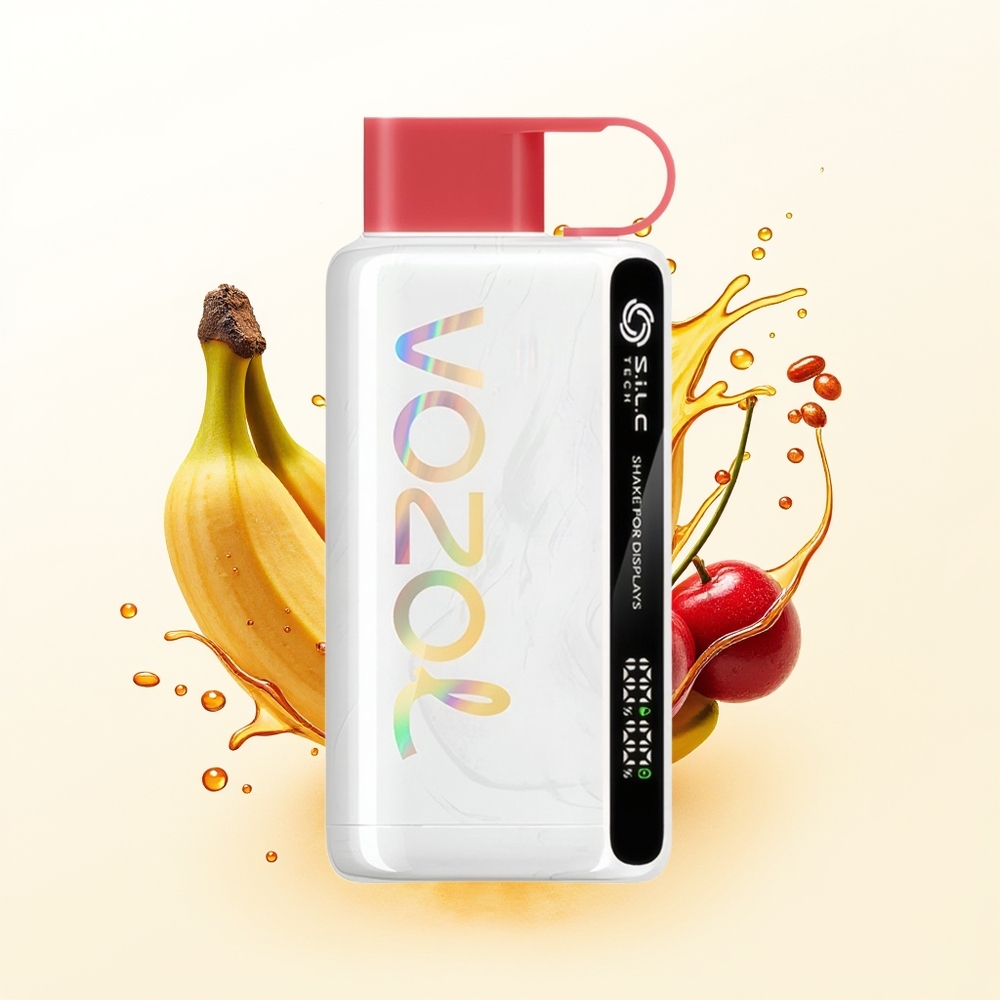VOZOL STAR 9000/12000 Smoczy Owoc Banan Wiśnia z S.i.L.C TECH i Ładowaniem 30% Szybciej