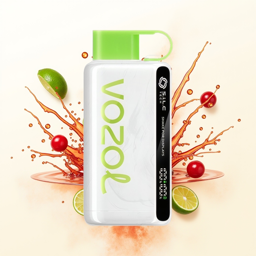 VOZOL STAR 9000/12000 Wiśnia Lime z S.i.L.C TECH i Ładowaniem