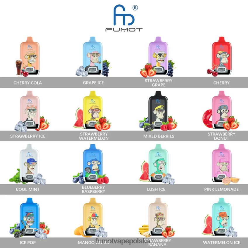 Fumot Digital Box jednorazowy pojemnik na waporyzator 12000 - 20ml (1 szt.) - Fumot Vape Online Shop 2ZVZ60140 brzoskwiniowe mango