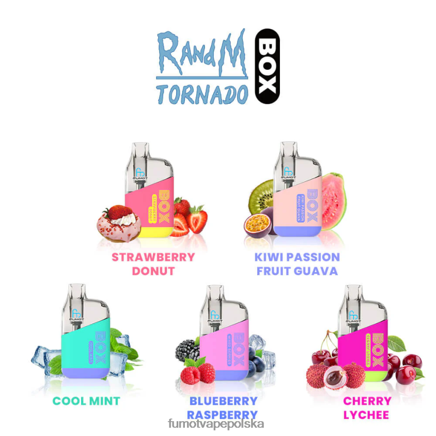 Fumot Tornado box 10000 jednorazowych kapsułek do waporyzacji - 20ml (1 szt.) - Fumot Polska 2ZVZ60352 różowa lemoniada